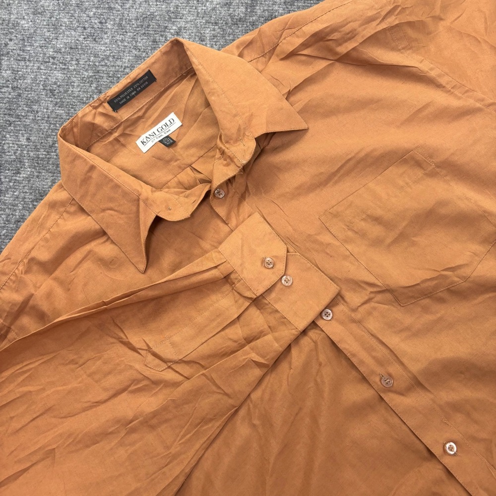 Kani Gold Button Down Shirt XXL Brown Long Sleeve Karl Kani Mens